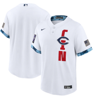 Men's Cincinnati Reds Blank 2021 White All-Star Cool Base Stitched MLB Jersey