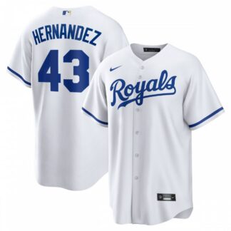 Breathable Carlos Hernández Kansas City Royals Nike Home Replica Player Jersey - White for game day