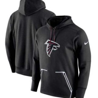Men's Atlanta Falcons Nike Champ Drive Vapor Speed Pullover Hoodie Black FengYun