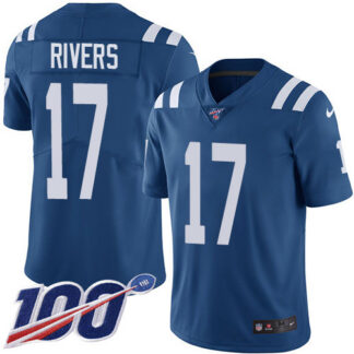 Nike Indianapolis Colts #17 Philip Rivers Royal Blue Team Color Men’s Stitched NFL 100th Season Vapor Untouchable L...
