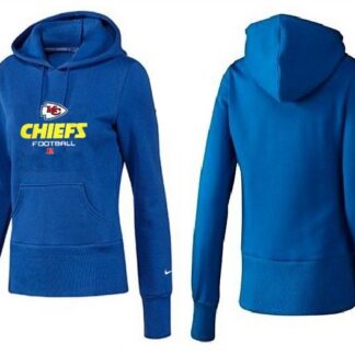 Nike Kansas City Chiefs Team Logo Blue Women Pullover Hoodies (3)