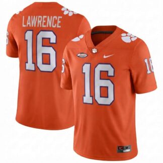 Breathable Trevor Lawrence Clemson Tigers Nike NIL Orange Football Game Jersey for game day