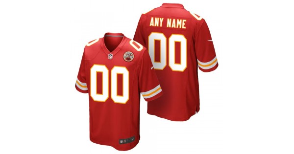 Kansas City Chiefs Nike Youth Custom Game Jersey - Red - Image 2