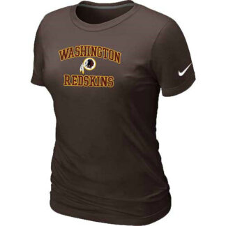 Washington Red Skins Women's Heart & Soul Brown T-Shirt