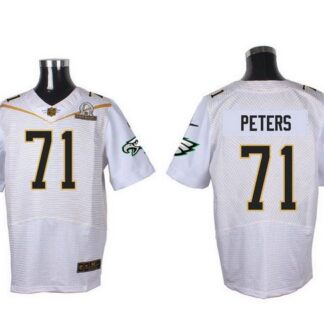 Men's Philadelphia Eagles #71 Jason Peters White 2016 Pro Bowl Nike Elite Jersey