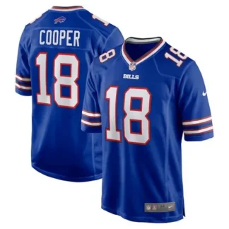Men's Buffalo Bills #18 Amari Cooper Royal Game Jersey