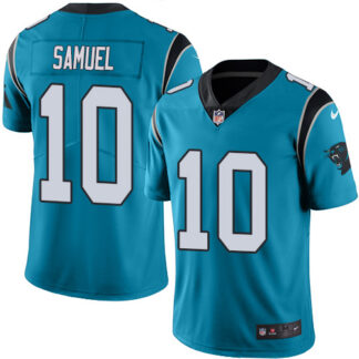 Nike Carolina Panthers #10 Curtis Samuel Blue Men’s Stitched NFL Limited Rush Jersey