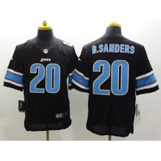 Nike Detroit Lions #20 Barry Sanders Black Alternate Men’s Stitched NFL Elite Jersey