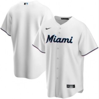 Breathable Men's Miami Marlins Nike White Home 2020 Jersey for game day