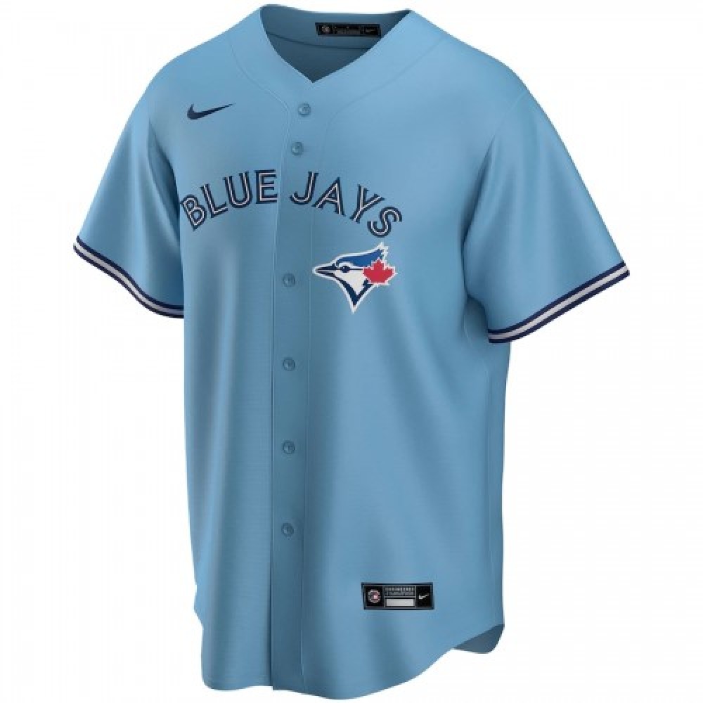 Men's Toronto Blue Jays Bo Bichette #11 Nike Light Blue Alternate 2020 Jersey - Image 2