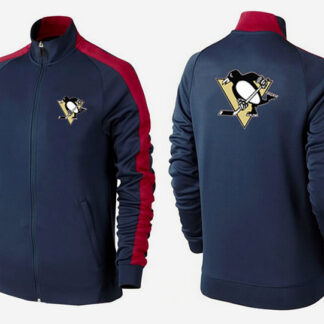 NHL Pittsburgh Penguins Team Logo 2015 Men Hockey Jacket (19)