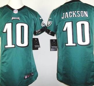 Nike Philadelphia Eagles #10 DeSean Jackson Dark Green Game Kids Jersey