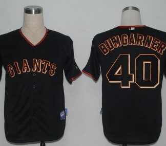 San Francisco Giants #40 Madison Bumgarner Black Jersey
