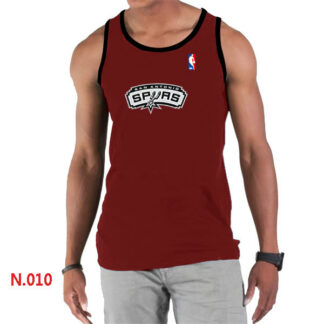 NBA San Antonio Spurs Big x26 Tall Primary Logo men Red Tank Top