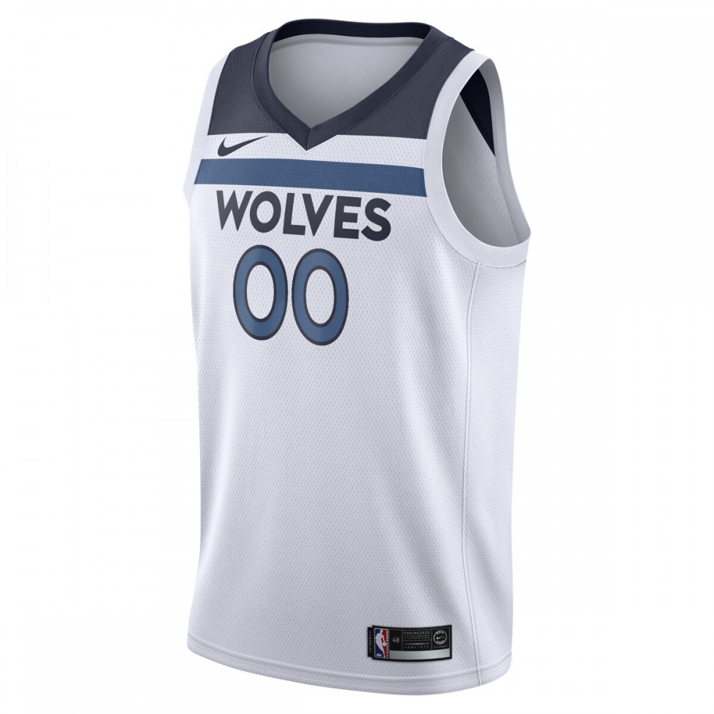 Minnesota Timberwolves Nike 2020/21 Swingman Custom Jersey - Association Edition - White - Image 2