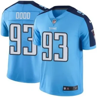 Titans #93 Kevin Dodd Light Blue Men's Stitched NFL Limited Rush Jersey