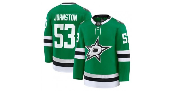 Wyatt Johnston Dallas Stars Home Premium Player Jersey - Kelly Green - Image 2