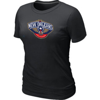 New Orleans Pelicans Big & Tall Primary Logo Black Women's T-Shirt