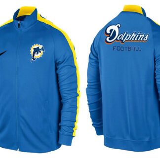 NFL Miami Dolphins Team Logo 2015 Men Football Jacket (36)