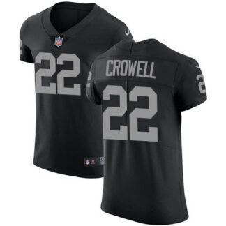 Nike Las Vegas Raiders #22 Isaiah Crowell Black Team Color Men’s Stitched NFL Vapor Untouchable Elite Jersey