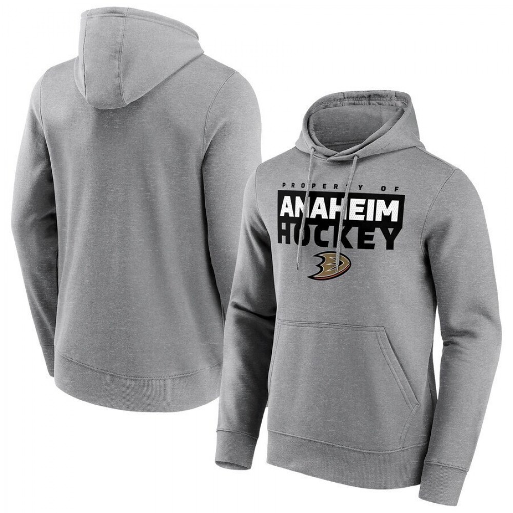 Anaheim Ducks Fanatics Branded Gain Ground Hoodie - Sports Grey