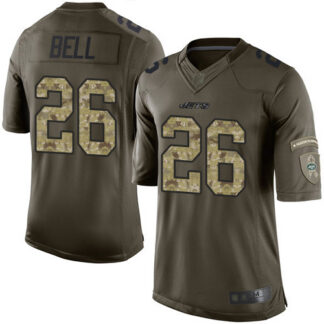 Nike New York Jets #26 Le’Veon Bell Green Men’s Stitched NFL Limited 2015 Salute To Service Jersey