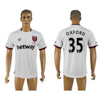 Breathable West Ham United #35 Oxford Away Soccer Club Jersey for game day