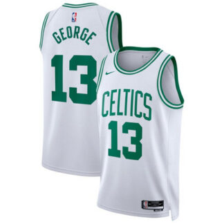 Men's Boston Celtics #13 Paul George White 2026 Association Edition Basketball Jersey