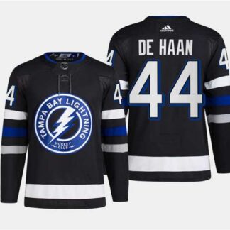 Men's Tampa Bay Lightning #44 Calvin de Haan Black 2024 Stadium Series Stitched Jersey Dzhi