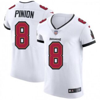 Tampa Bay Buccaneers #8 Bradley Pinion Men’s Nike White Vapor Elite Jersey