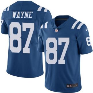 Nike Indianapolis Colts #87 Reggie Wayne Royal Blue Men’s Stitched NFL Limited Rush Jersey