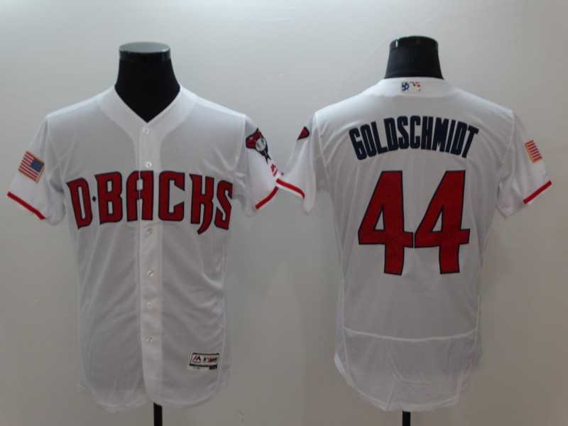 Diamondbacks 44 Paul Goldschmidt White Flexbase Baseball Jerseys