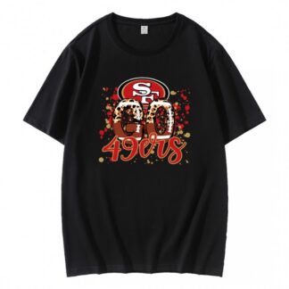 Go 49ers Leopard Pattern T-Shirt