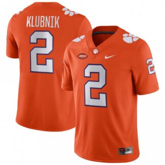 Breathable Cade Klubnik Clemson Tigers Nike NIL Orange Football Game Jersey for game day