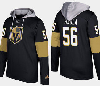 Adidas Vegas Golden Knights 56 Erik Haula Name And Number Black Hoodie