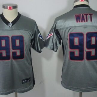 Nike Houston Texans #99 J.J. Watt Gray Shadow Kids Jersey
