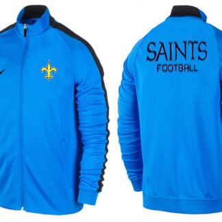 Breathable NFL New Orleans Saints Team Logo 2015 Men Football Jacket (8) for game day