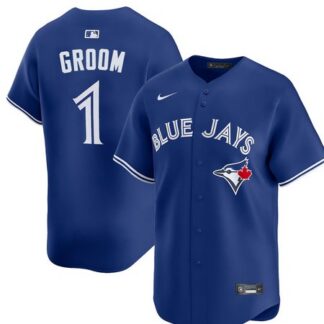 Youth Toronto Blue Jays #1 Groom Royal Home Replica Jersey