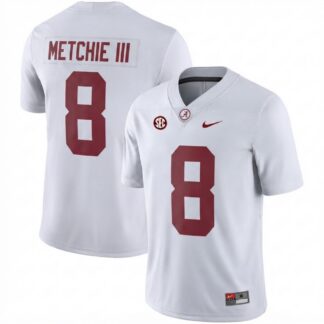 John Metchie III Alabama Crimson Tide Nike Football Game Jersey - White