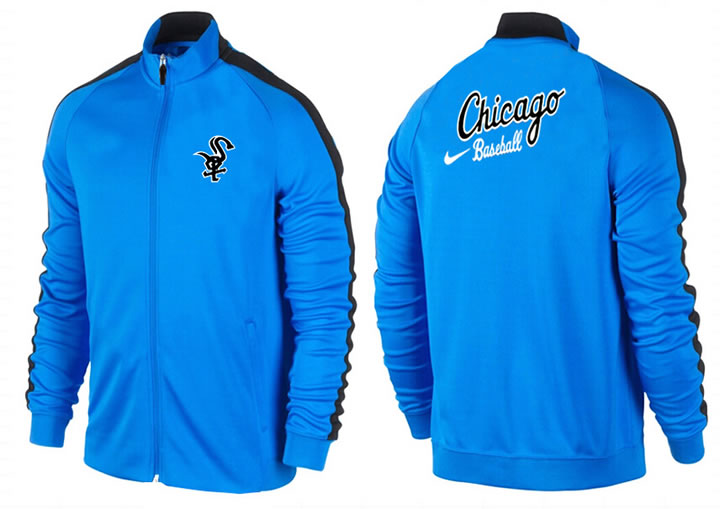 MLB Chicago White Sox Team Logo 2015 Men Baseball Jacket (8)