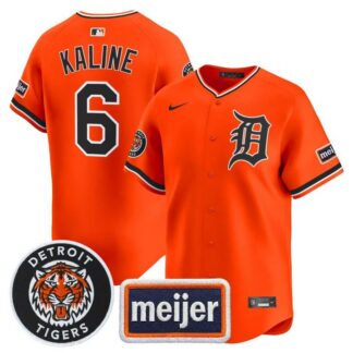 Al Kaline #6 Detroit Tigers Orange Jersey - All Stitched