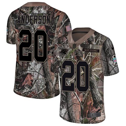 Nike Carolina Panthers #20 C.J. Anderson Camo Men’s Stitched NFL Limited Rush Realtree Jersey