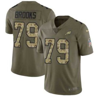 Nike Eagles 79 Brandon Brooks Olive Camo Salute To Service Limited Jersey Dzhi