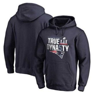 Men's New England Patriots Pro Line by Fanatics Branded 5 Time Super Bowl Champions True Dynasty Pullover Hoodie Na...