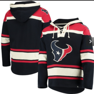Men's Houston Texans Blank Navy Blue Team Color NFL Nike Hoodie