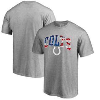 Indianapolis Colts Pro Line by Fanatics Branded Banner Wave T-Shirt Heathered Gray